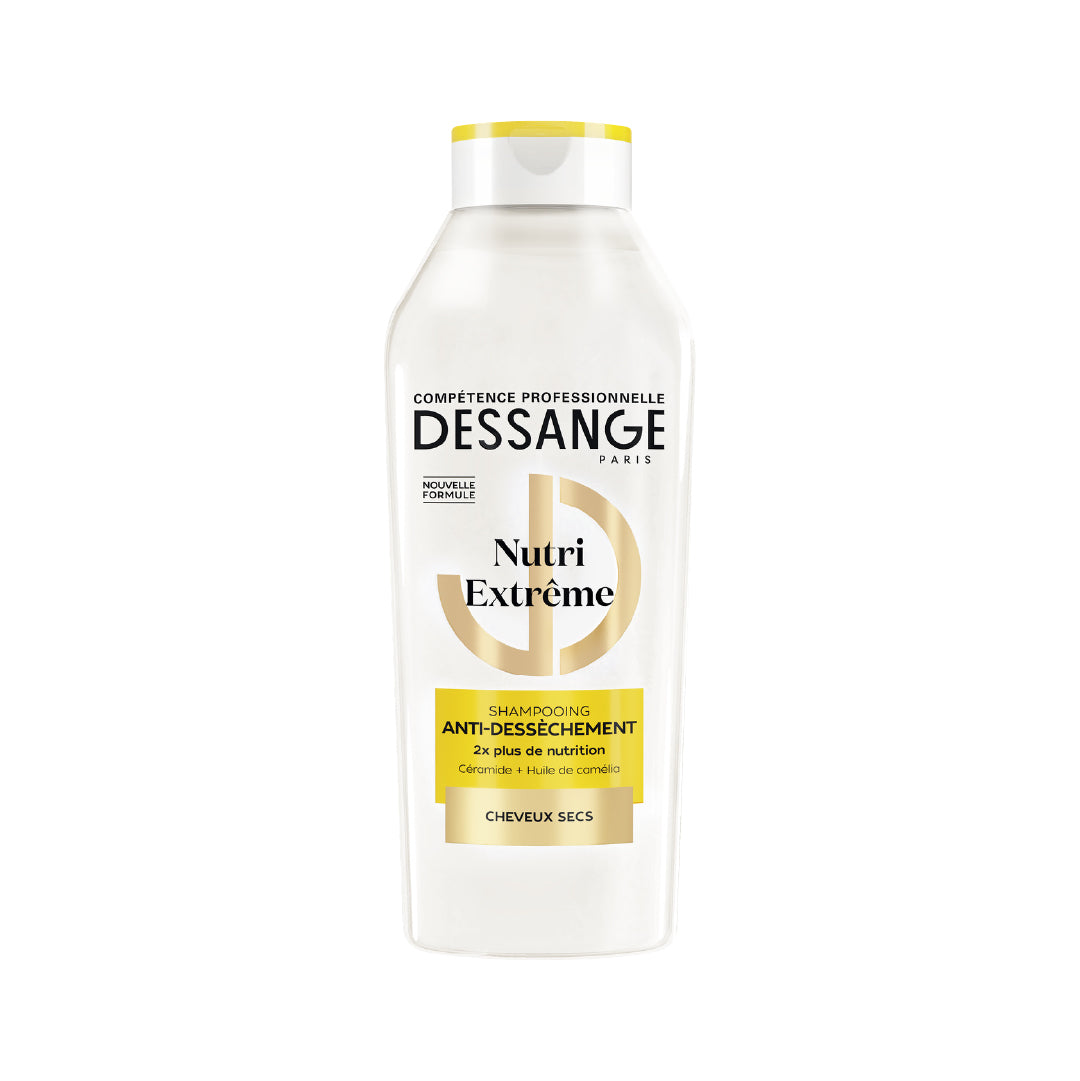 DESSANGE - Nutri-Extreme Shampoo - Formula Enriched With Ceramide & Camellia Oil - Anti-Drying - Nourishes, Protects & Softens - Dry Hair - 280ml