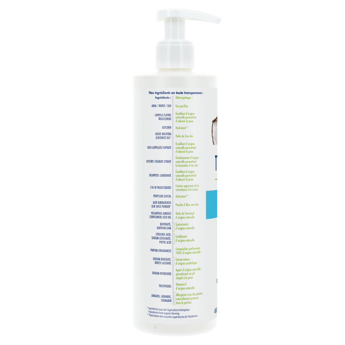 Organic Revitalizing Coconut Body Milk 400ml – 3
