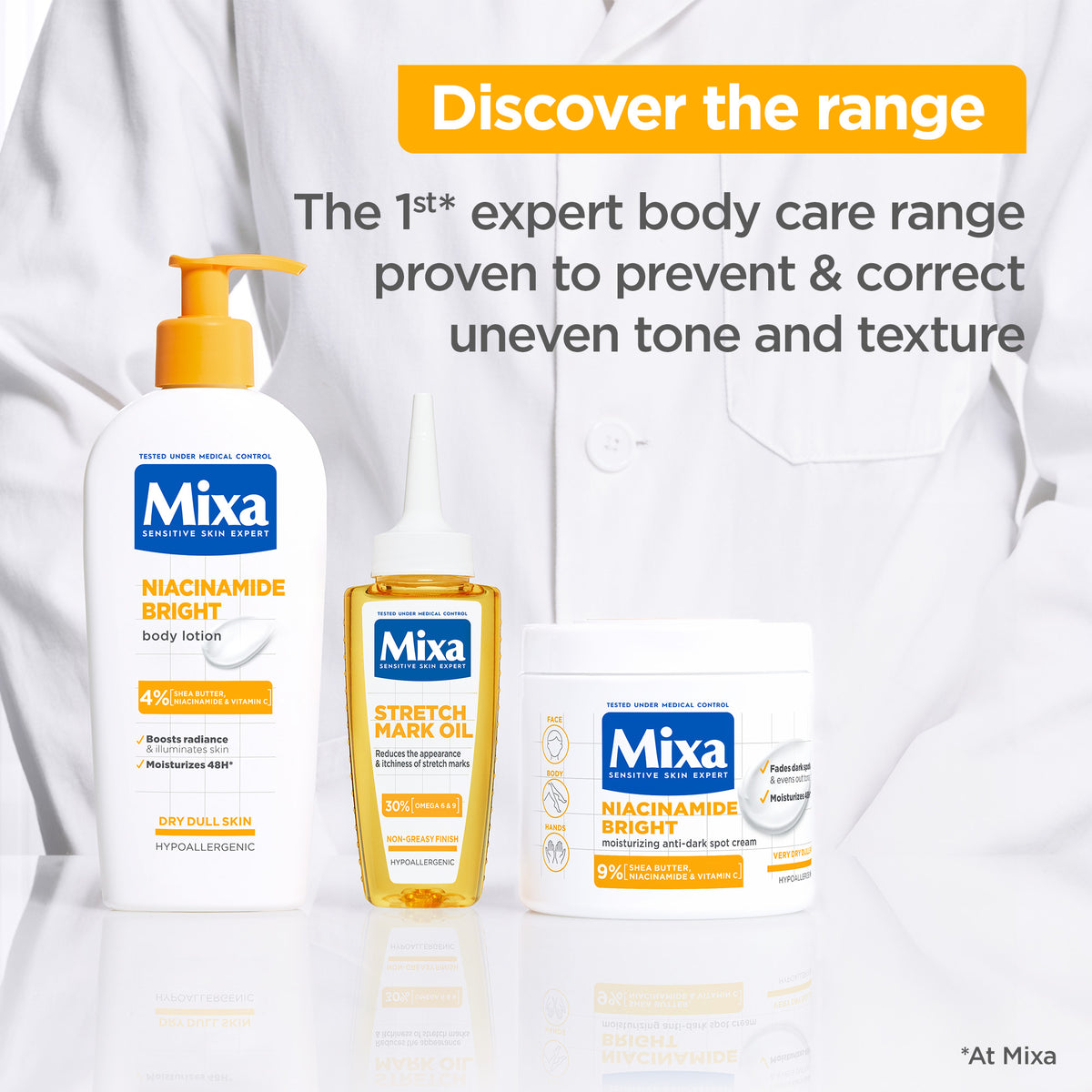 Mixa Anti Stretch Mark Oil - For Skin with Stretch Marks - With 30% Omega 6 & 9 - 100 ml