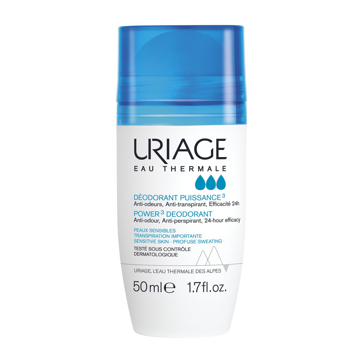 Uriage Deodorant – Power 3 Roll-On 50ml
