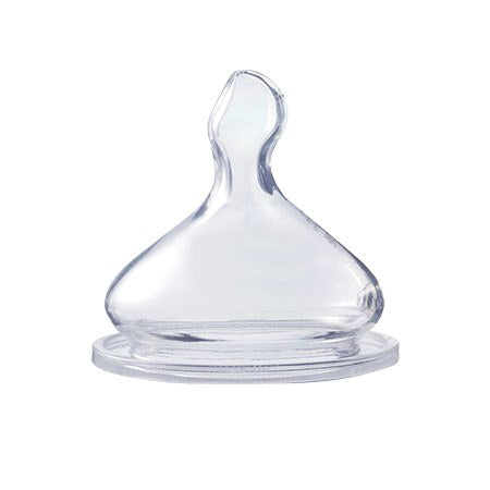 Optimal Wide Neck Orthodontic Silicone Nipple (2 pcs) – 6+ months