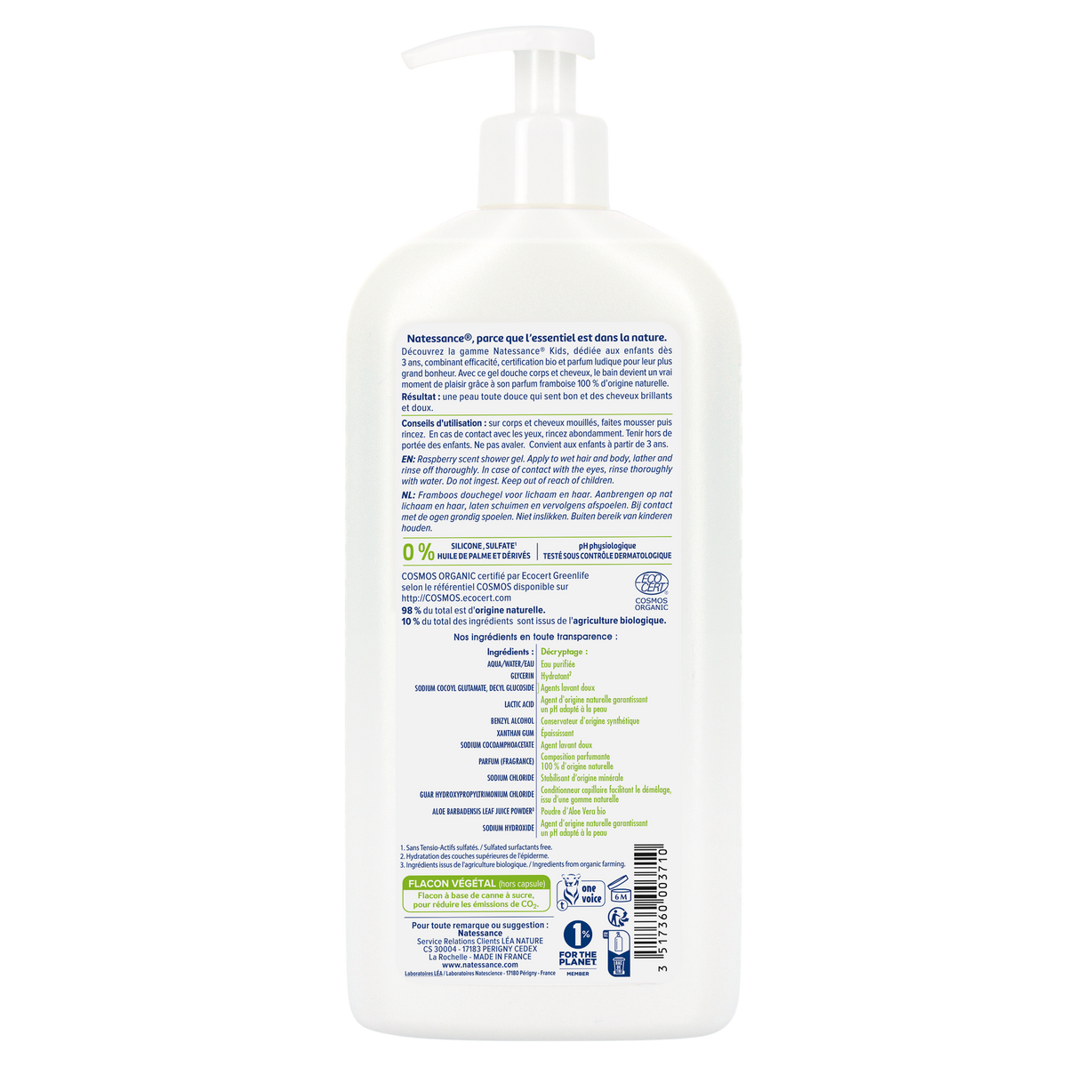 Kids Raspberry Shower Gel 500ml – 1