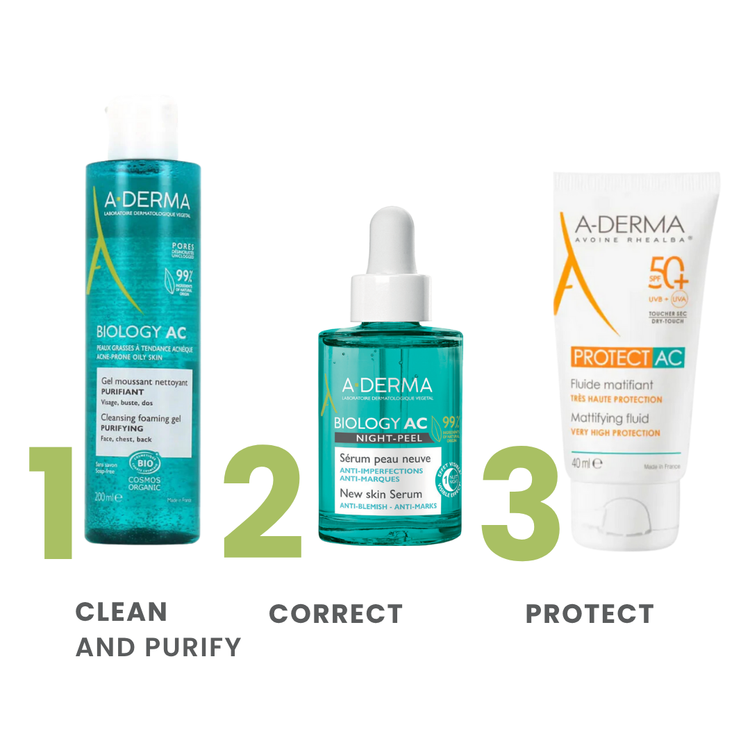 A-derma Biology AC Night Peel Anti-Blemish Serum – 7