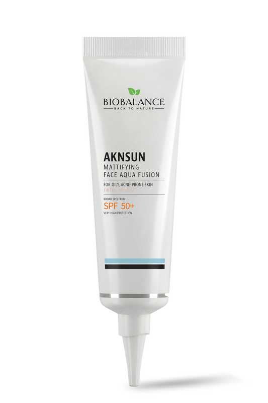 Bio Balance Aknsun Mattifying Face Aqua Fusion SPF50+ 40ml – Tinted Medium