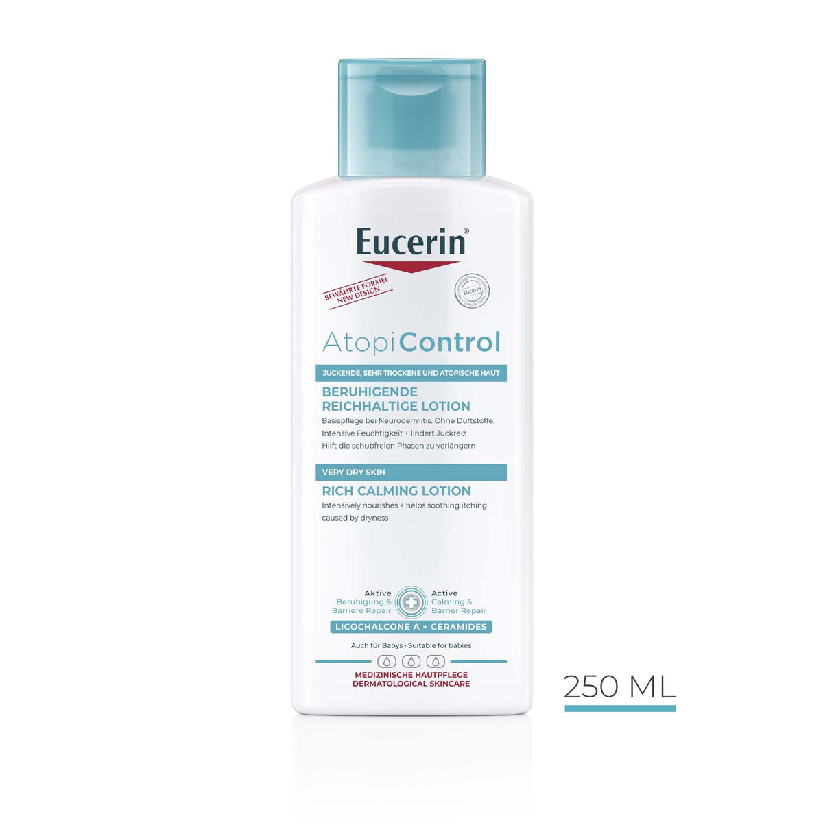 Eucerin AtopiControl Rich Calming Lotion with Natural Omega Oils and Ceramides 250ml