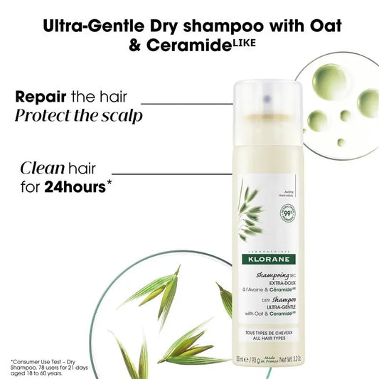 Klorane Dry Shampoo with Oat Milk and Ceramide – 2