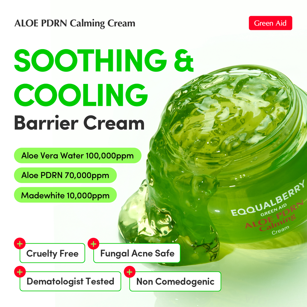 EQQUALBERRY Aloe PDRN Calming Cream 50 ML