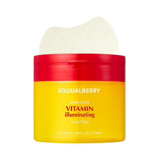 EQQUALBERRY VITAMIN ILLUMINATING TONER PADS 180 ML / 70 PADS