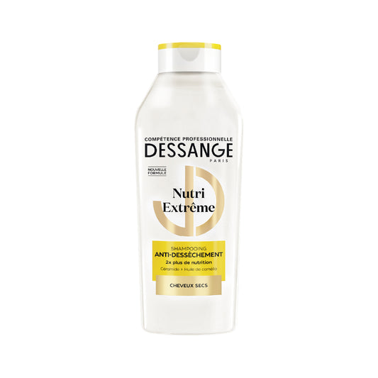 DESSANGE - Nutri-Extreme Shampoo - Formula Enriched With Ceramide & Camellia Oil - Anti-Drying - Nourishes, Protects & Softens - Dry Hair - 280ml