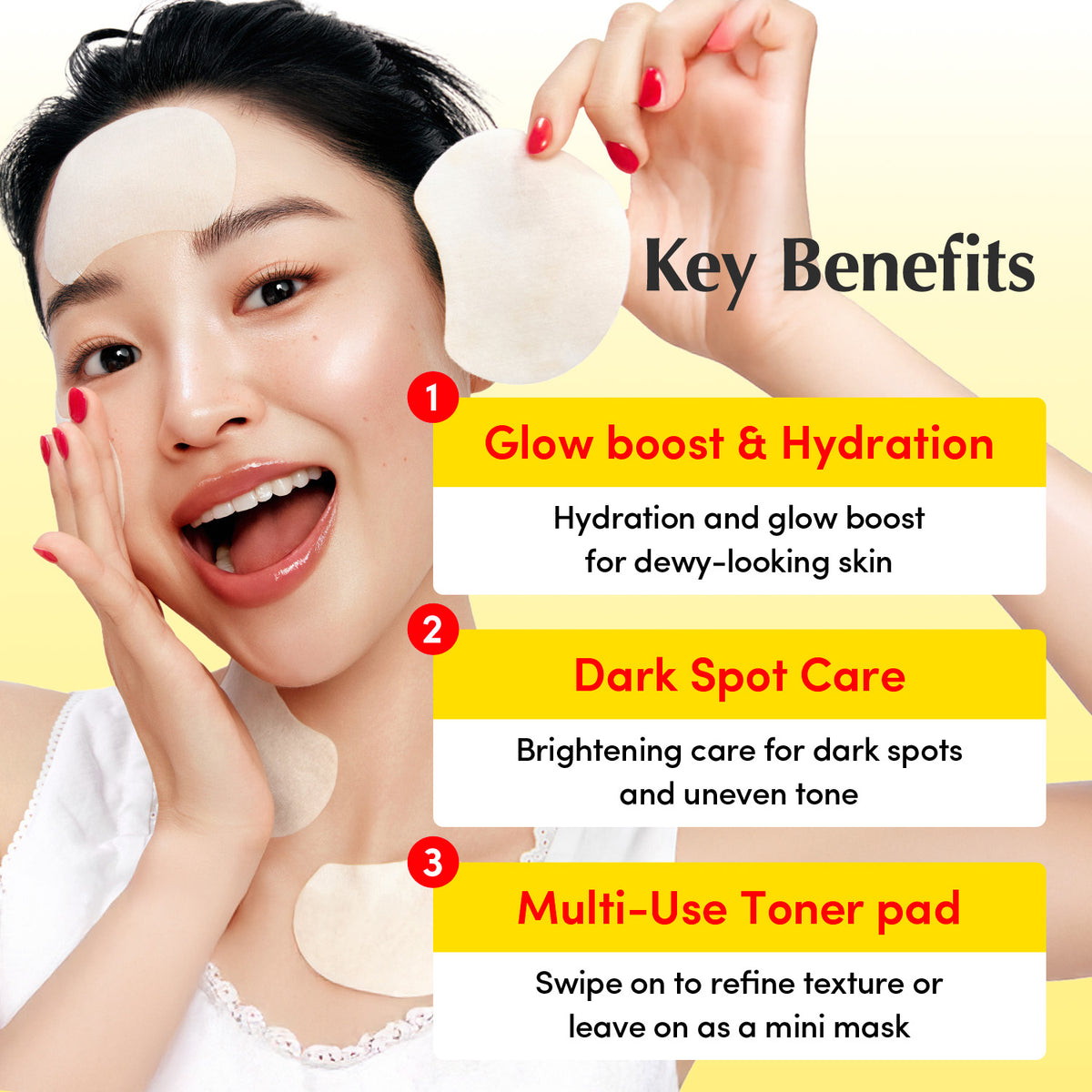 EQQUALBERRY VITAMIN ILLUMINATING TONER PADS 180 ML / 70 PADS