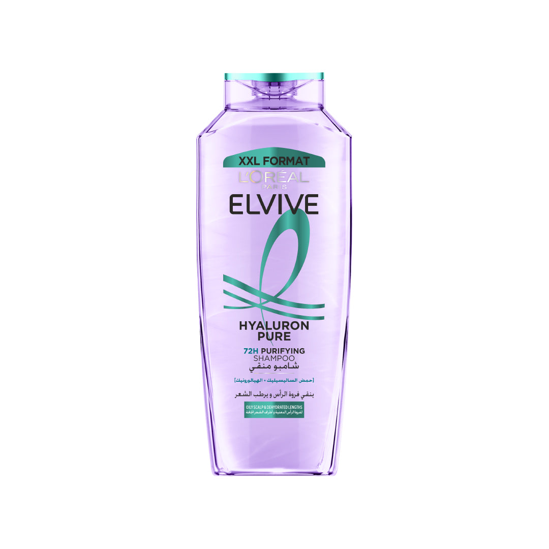 L’Oréal Paris Elvive Hyaluron Pure Purifying Shampoo for Oily Roots And Dehydrated Length 400 ML