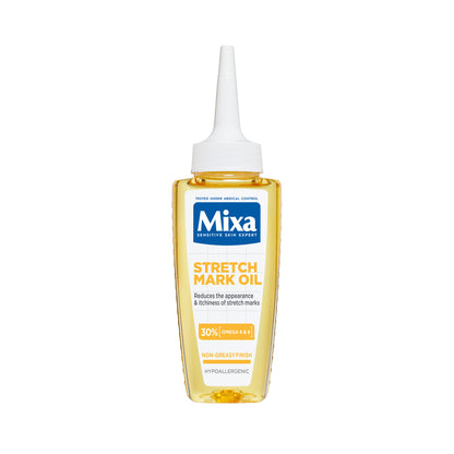 Mixa Anti Stretch Mark Oil - For Skin with Stretch Marks - With 30% Omega 6 & 9 - 100 ml