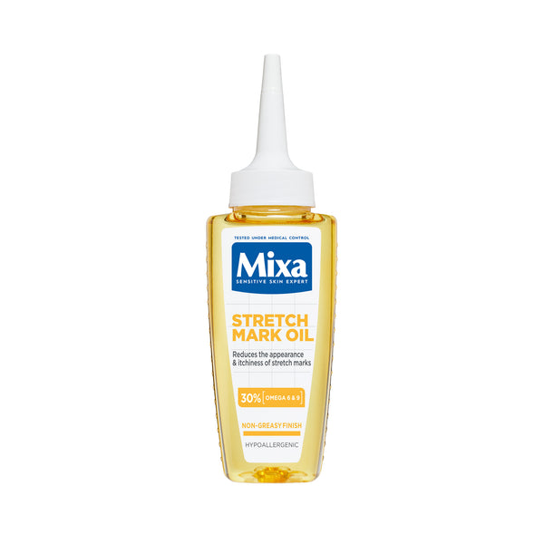 Mixa Anti Stretch Mark Oil - For Skin with Stretch Marks - With 30% Omega 6 & 9 - 100 ml