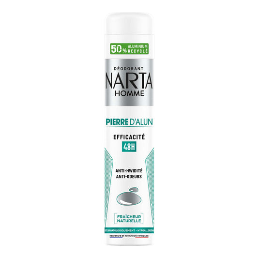 Narta - Alum Stone - Spray Deodorant - For Men - 48H- 200ml