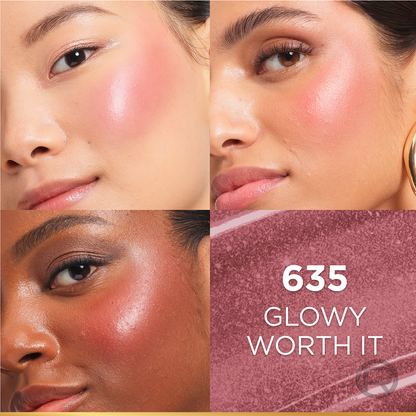 L’Oréal Paris Lumi Le Liquid Blush with a Glowy Radiant Natural Blush Finish, Weightless and Buildable, 11ml