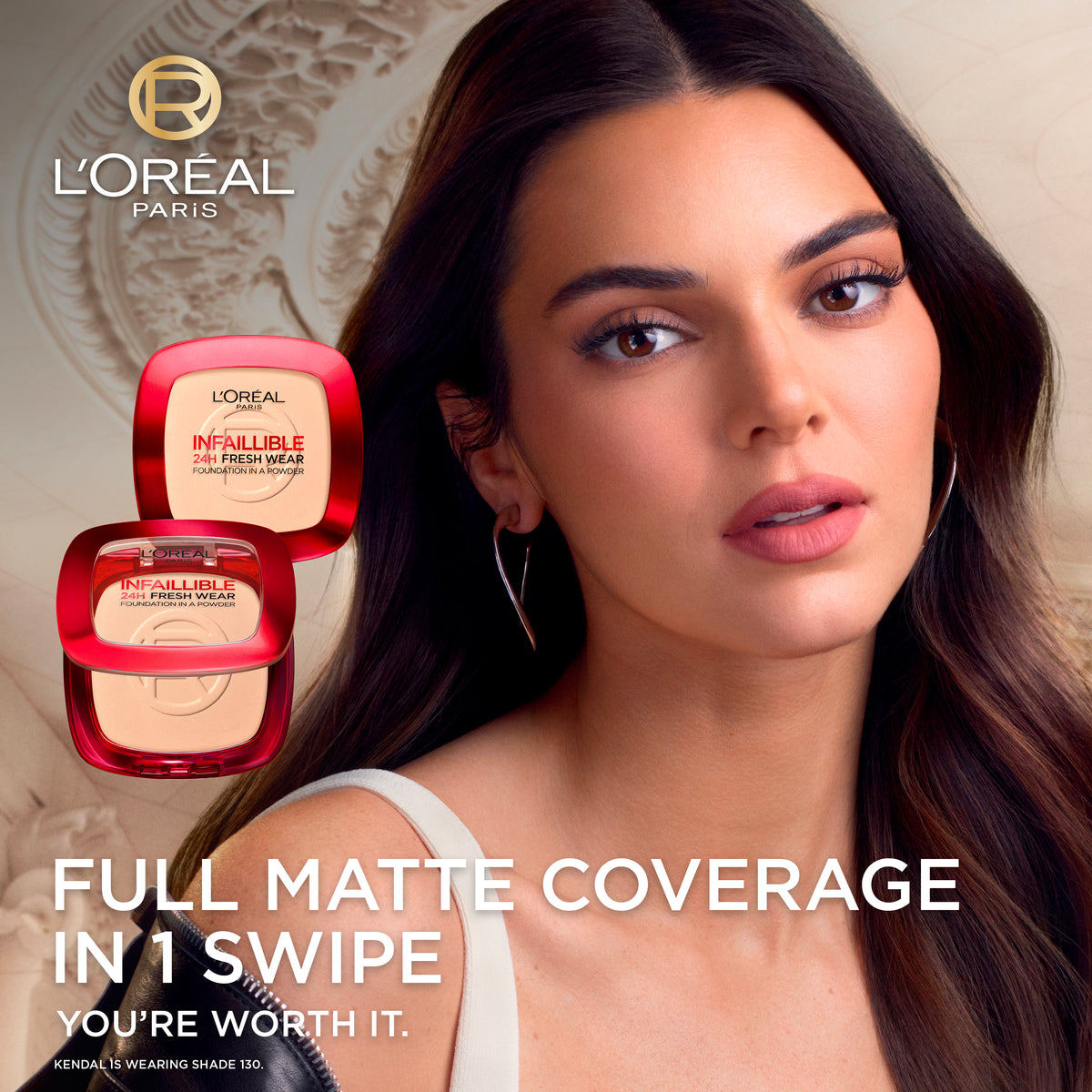 L’Oréal Paris Makeup Infallible Fresh Wear Foundation in a Powder, Up to 24H Wear
