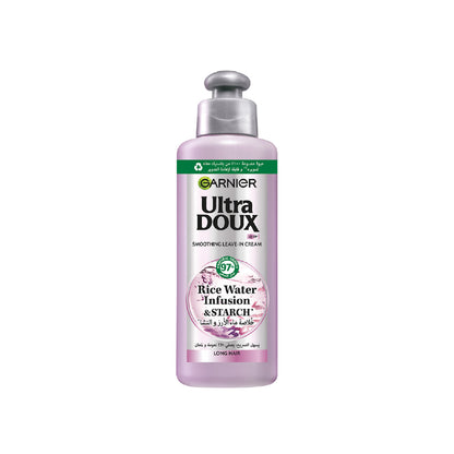 Garnier Ultra Doux Rice Water Infusion & Starch, Leave In Cream, for Long Hair