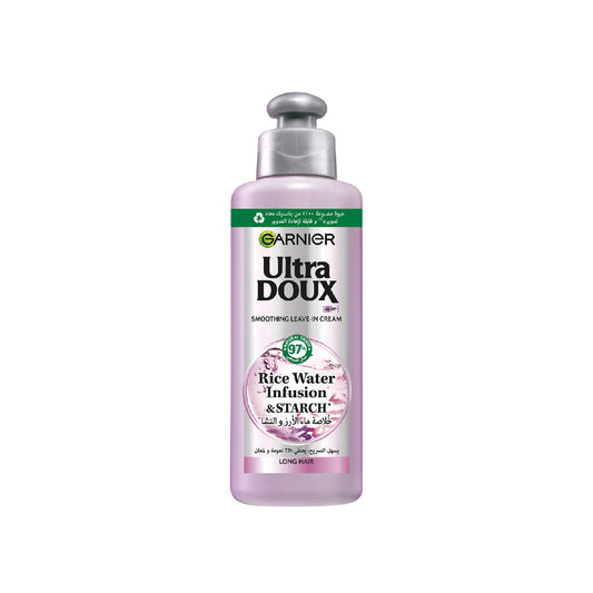 Garnier Ultra Doux Rice Water Infusion & Starch, Leave In Cream, for Long Hair