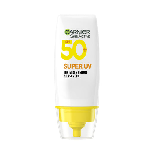 Garnier Super UV Invisible Serum Sunscreen To Correct And Protect Your Skin With Spf50+, For All Skin Types - 30ml