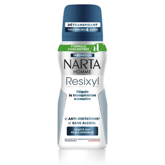 Narta - Resixyl  - Spray Deodorant for Sensitive Skin & Excessive Sweating - 48H Anti-Perspirant Protection - For Men - 100ml