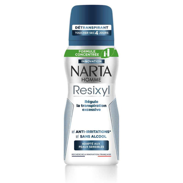 Narta - Resixyl  - Spray Deodorant for Sensitive Skin & Excessive Sweating - 48H Anti-Perspirant Protection - For Men - 100ml