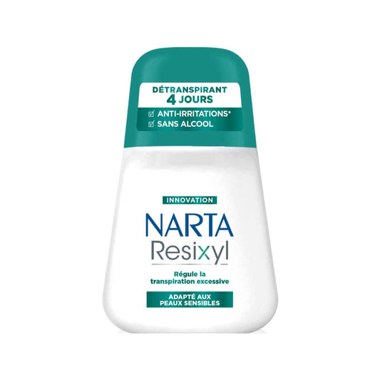 Narta - Resixyl  - Roll On Deodorant for Sensitive Skin & Excessive Sweating - 48H Anti-Perspirant Protection - For Women - 50ml