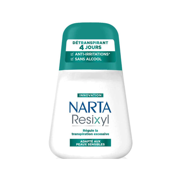 Narta - Resixyl  - Roll On Deodorant for Sensitive Skin & Excessive Sweating - 48H Anti-Perspirant Protection - For Women - 50ml