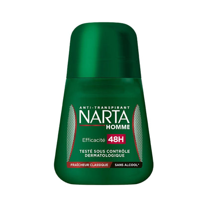 Narta - Classic Fresh - 48H Roll On Deodorant - Long-Lasting Freshness for Men - 50 ml