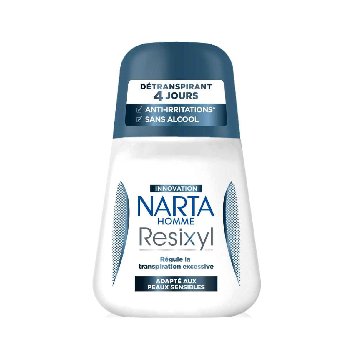Narta - Resixyl  - Roll On Deodorant for Sensitive Skin & Excessive Sweating - 48H Anti-Perspirant Protection - For Men - 50ml
