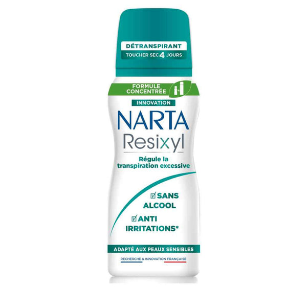 Narta - Resixyl  - Spray Deodorant for Sensitive Skin & Excessive Sweating - 48H Anti-Perspirant Protection - For Women - 100ml