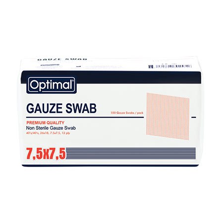 Optimal Gauze Swab – 7.5 x 7.5cm