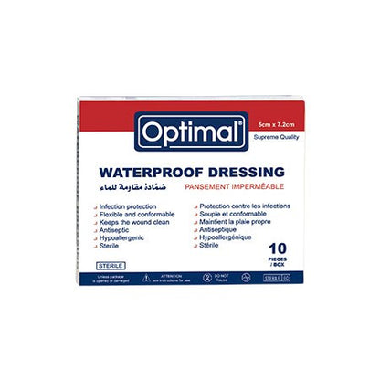 Optimal Waterproof Dressing – 5 x 7.2cm / 10 pcs