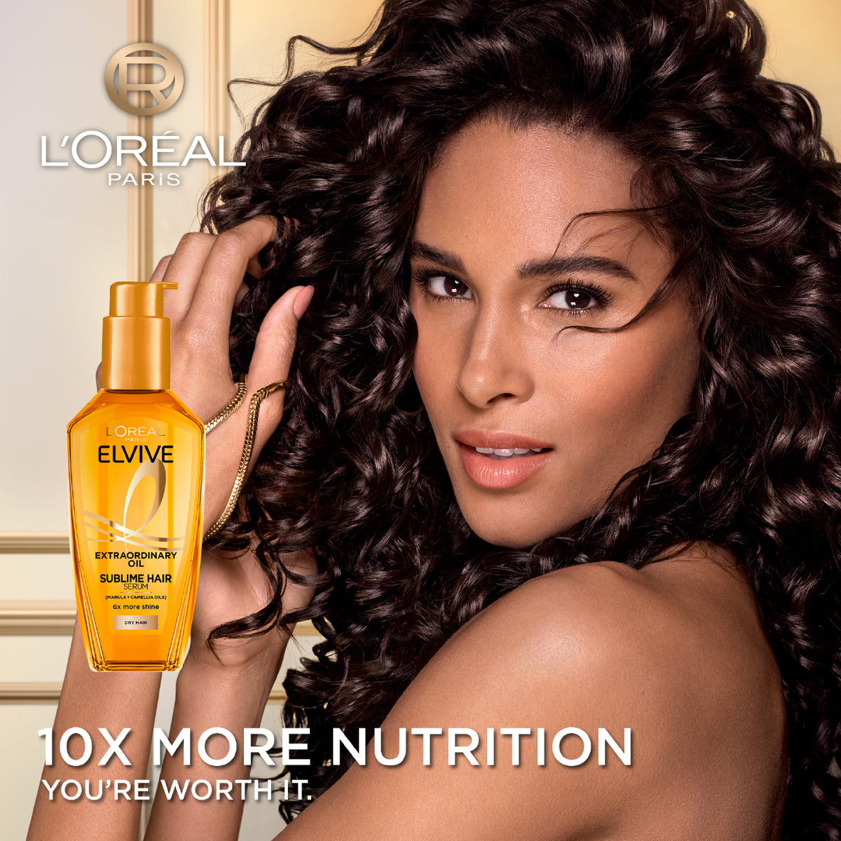 L’Oréal Paris Elvive Extraordinary Hair Oil Treatment, Non-Sticky Serum For Dry Hair-100ml