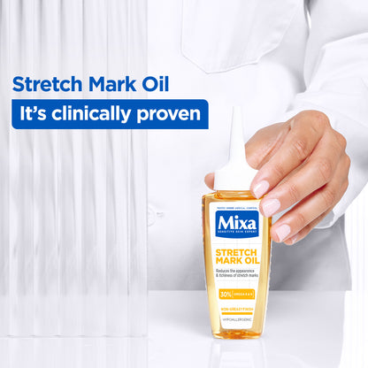 Mixa Anti Stretch Mark Oil - For Skin with Stretch Marks - With 30% Omega 6 & 9 - 100 ml