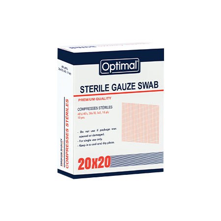 Optimal Sterile Gauze – 20 x 20cm