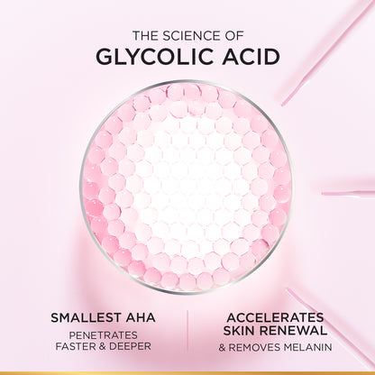 L’Oréal Paris, Glycolic-Bright Glowing Night Cream, for Dark Spots Reduction, Glow Boosting, and Skin Tone Evenness, 50ml