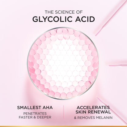 L’Oréal Paris, Glycolic-Bright Daily Glowing Foam Cleanser, with Glycolic Acid and Niacinamide, to Exfoliate and Remove Dullness for Even Glowing Skin, 100ml