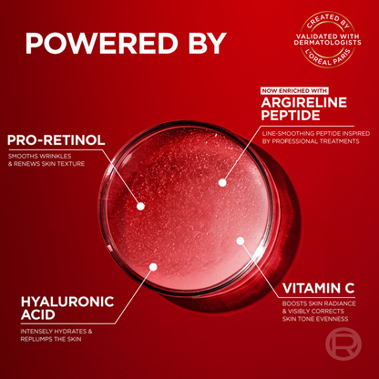 L’Oréal Paris, Revitalift Laser X3 Triple Action Anti-Aging Day Cream, to smooth Wrinkles, firm skin, and Brighten Complexion, SPF 25, 50ml