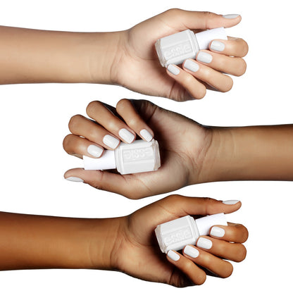 Essie Blanc, Salon-Quality Nail Polish, Vegan formula for flawless coverage , easy-glide brush