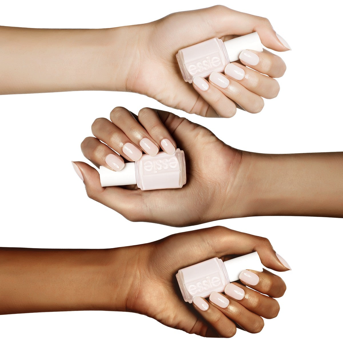 Essie Marshmellow, Salon-Quality Nail Polish, Vegan formula for flawless coverage , easy-glide brush