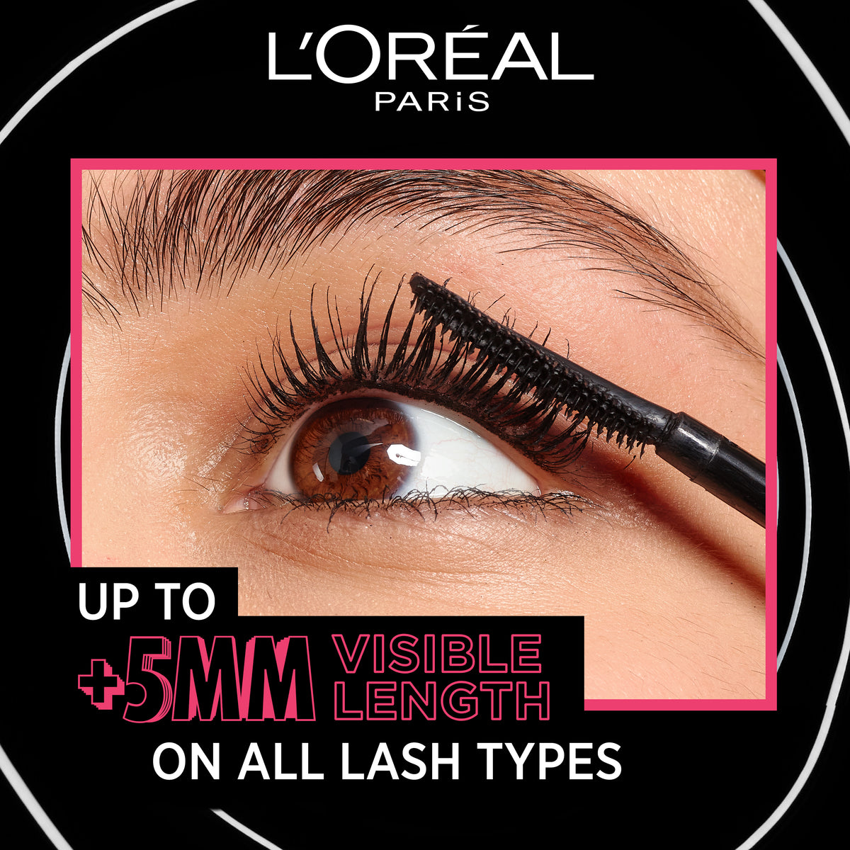 L’Oréal Paris Telescopic Extensionist Mascara for 24H Long-Lasting Curl, Volume, and Exceptional Lengthening Eyelashes with Eyelash-Extension Effect