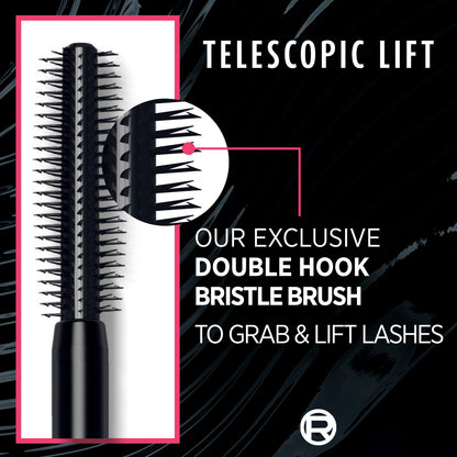 L’Oréal Paris Telescopic Extensionist Mascara for 24H Long-Lasting Curl, Volume, and Exceptional Lengthening Eyelashes with Eyelash-Extension Effect
