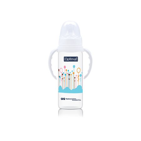Narrow Neck Orthodontic Feeding Bottle With Handle 240ml – 4