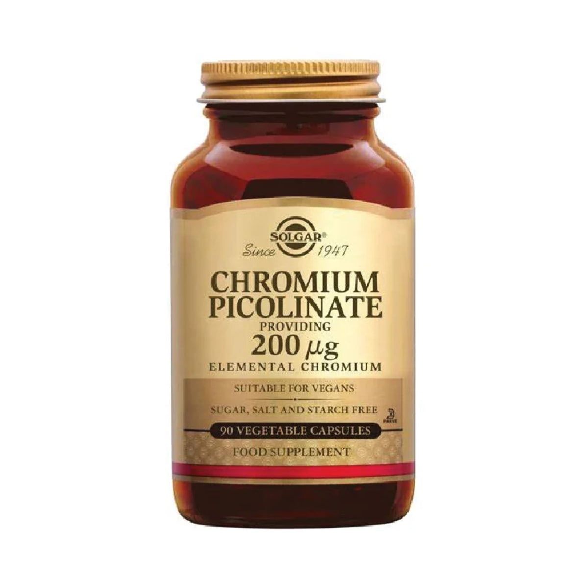 Solgar Chromium Picolinate 100Mcg 90 Tabs