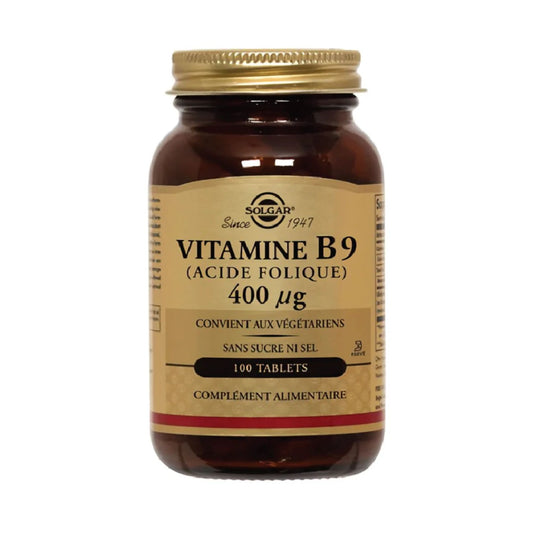 Solgar Vit B9 Acide Folique 400 Mcg 100 tabs