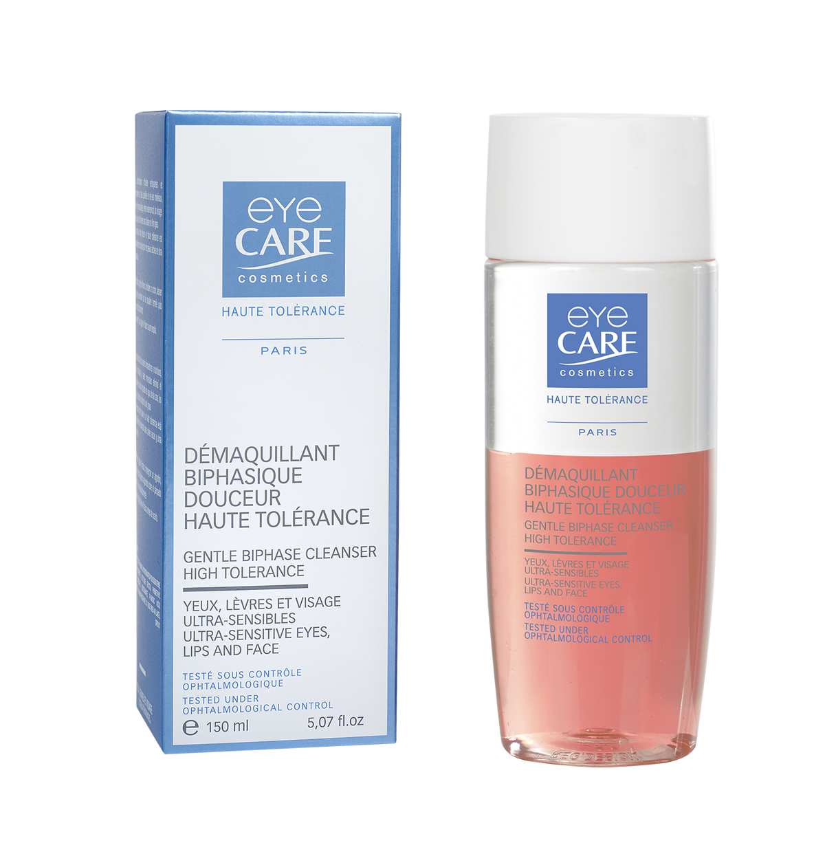 démaquillant biphasique douceur haute tolérance 150 ml