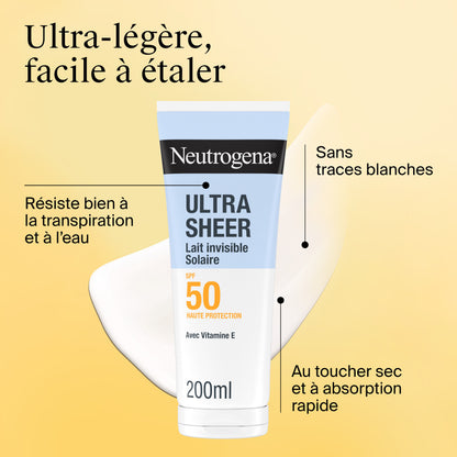 NG Ultra Sheer SPF50 Body Lot 200ml