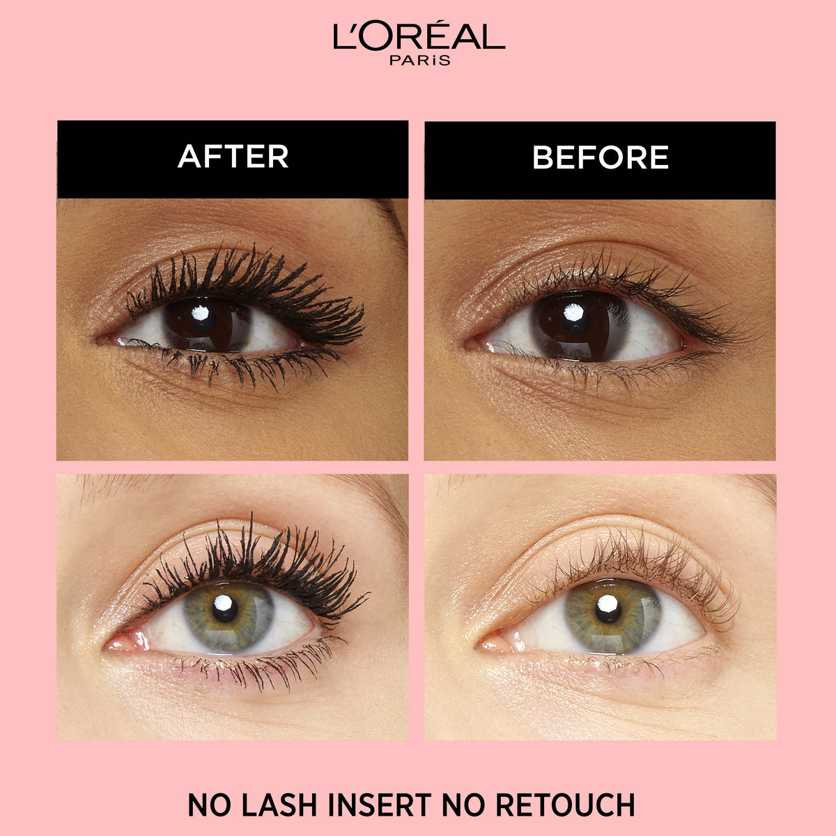 L'Oréal Paris Lash Paradise 24 Hour, Volumizing and Lengthening Black Mascara- Washable