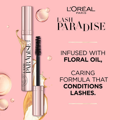 L'Oréal Paris Lash Paradise 24 Hour, Volumizing and Lengthening Black Mascara- Washable
