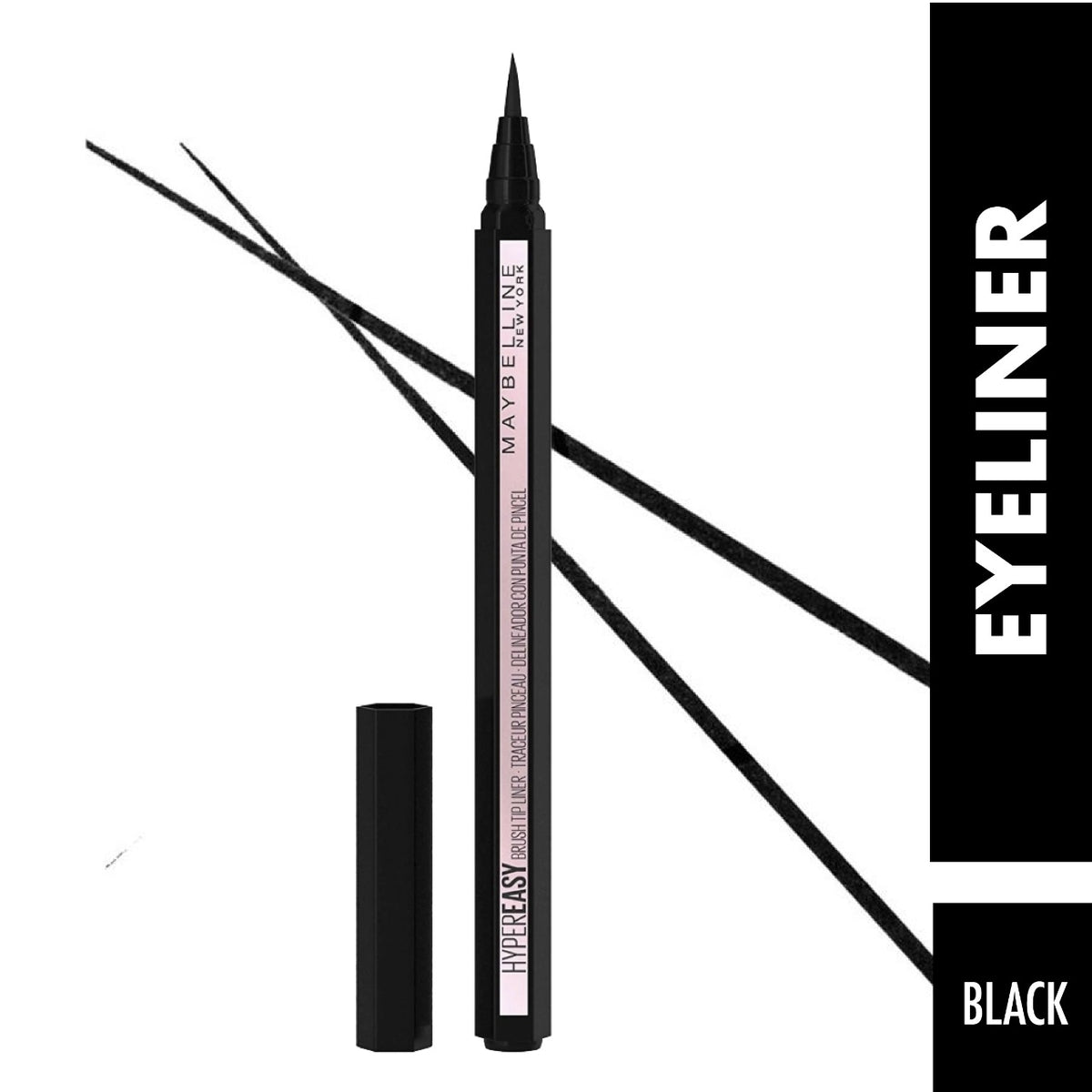 Maybelline New York Eyestudio Hyper Easy Liquid Liner Matte - Intense Black Lasts For Up To 24H